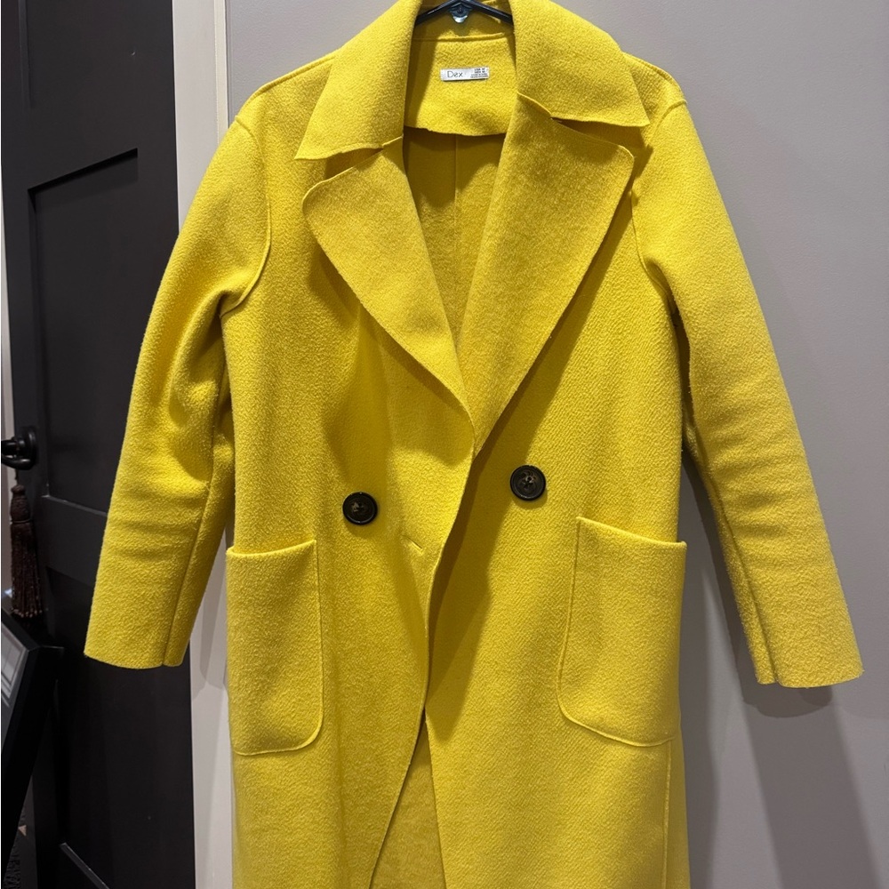 Dex Vibrant Yellow Trench Coat